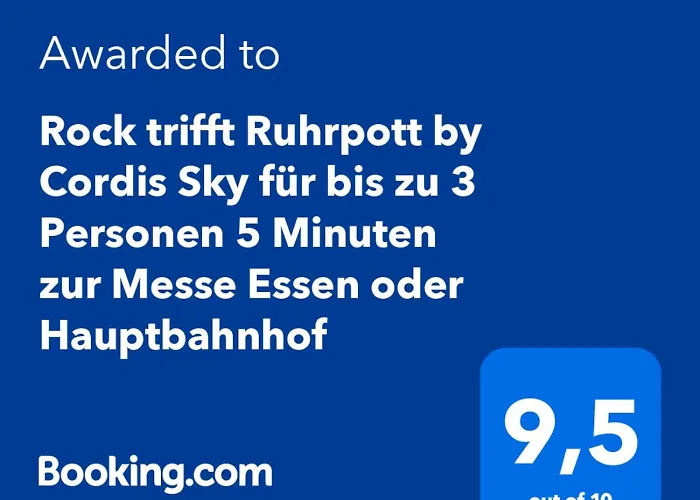 Rock Trifft Ruhrpott By Cordis Sky Fuer Bis Zu 3 Personen 5 Minuten Zur Messe Oder Hauptbahnhof Apartmán *